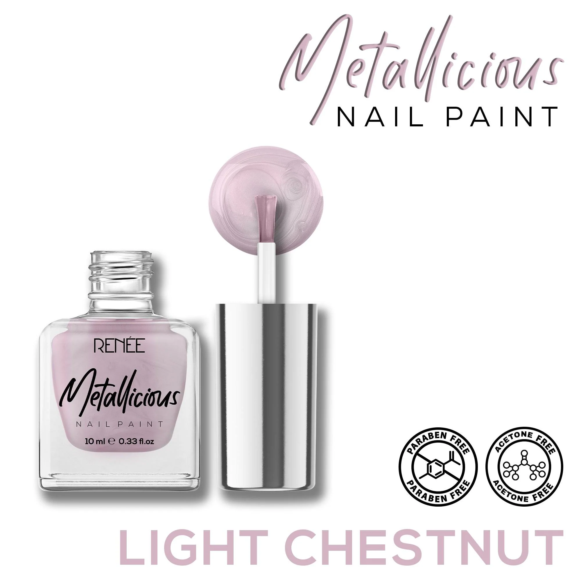 RENEE Metallicious Nail Paint 10ml - Image 25