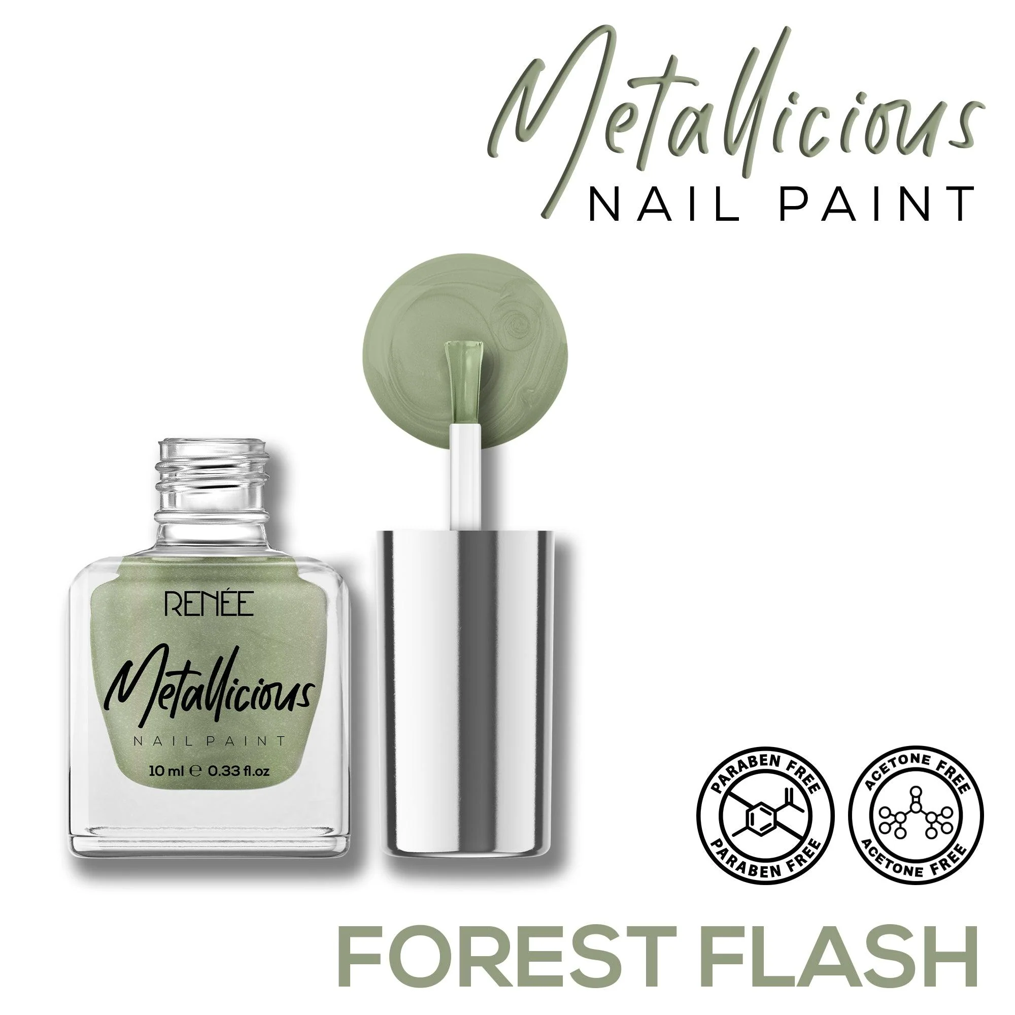 RENEE Metallicious Nail Paint 10ml - Image 45