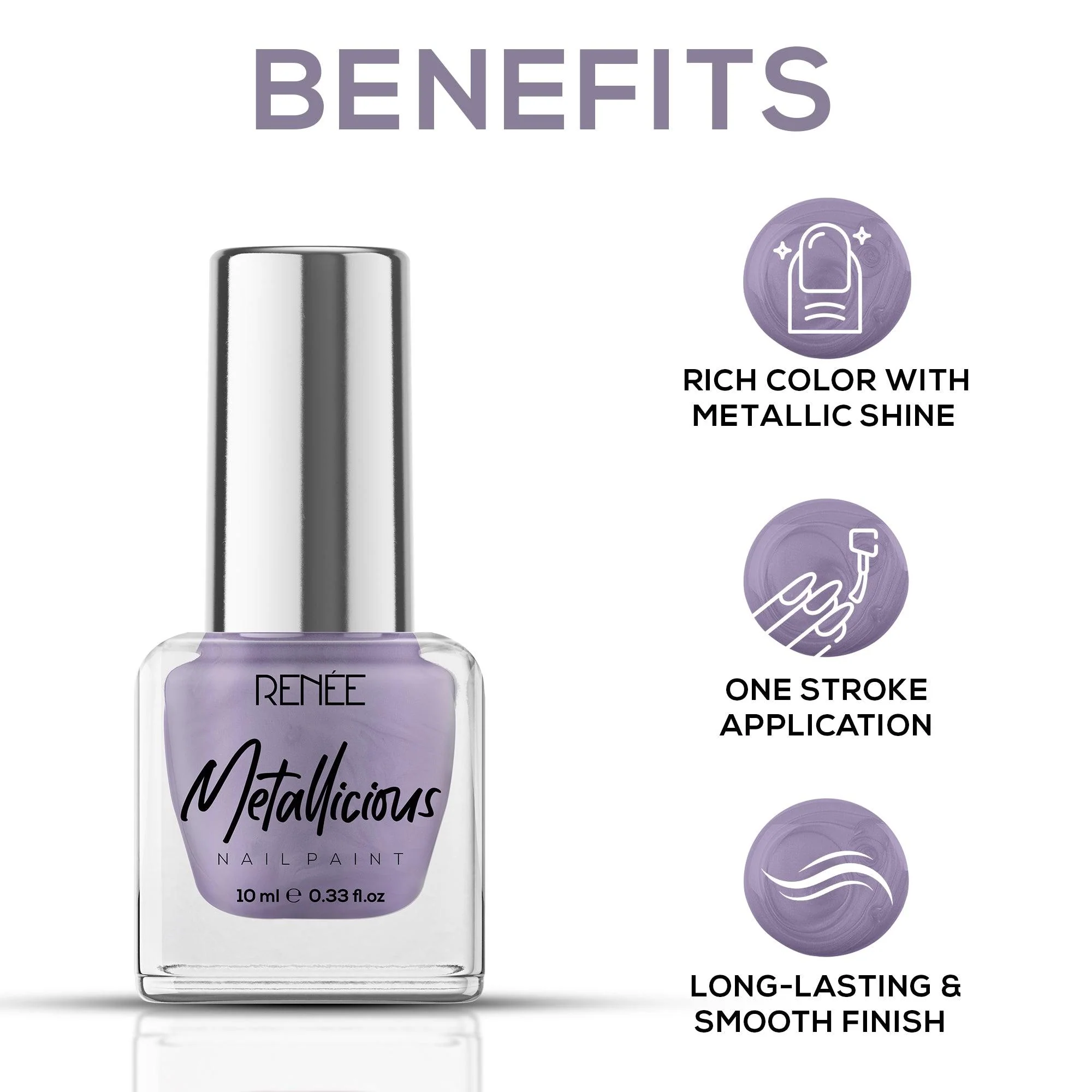 RENEE Metallicious Nail Paint 10ml - Image 49