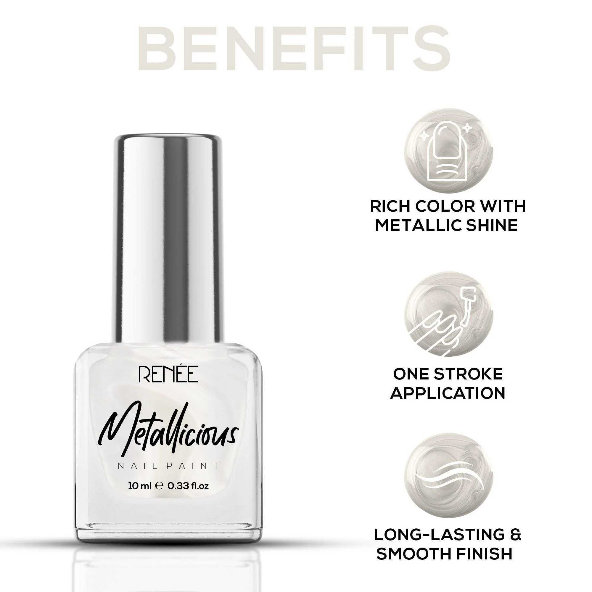 RENEE Metallicious Nail Paint 10ml - Image 74