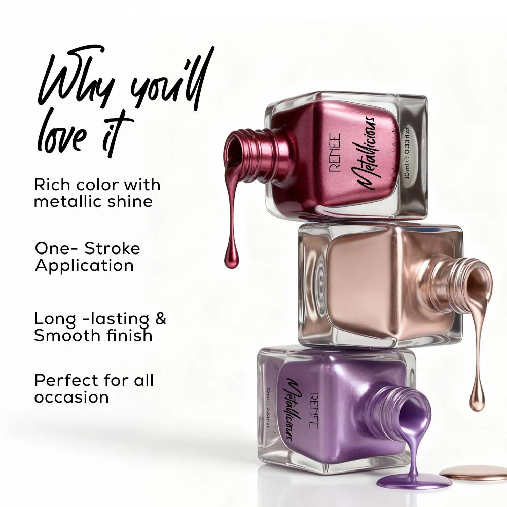 RENEE Metallicious Nail Paint 10ml - Image 78