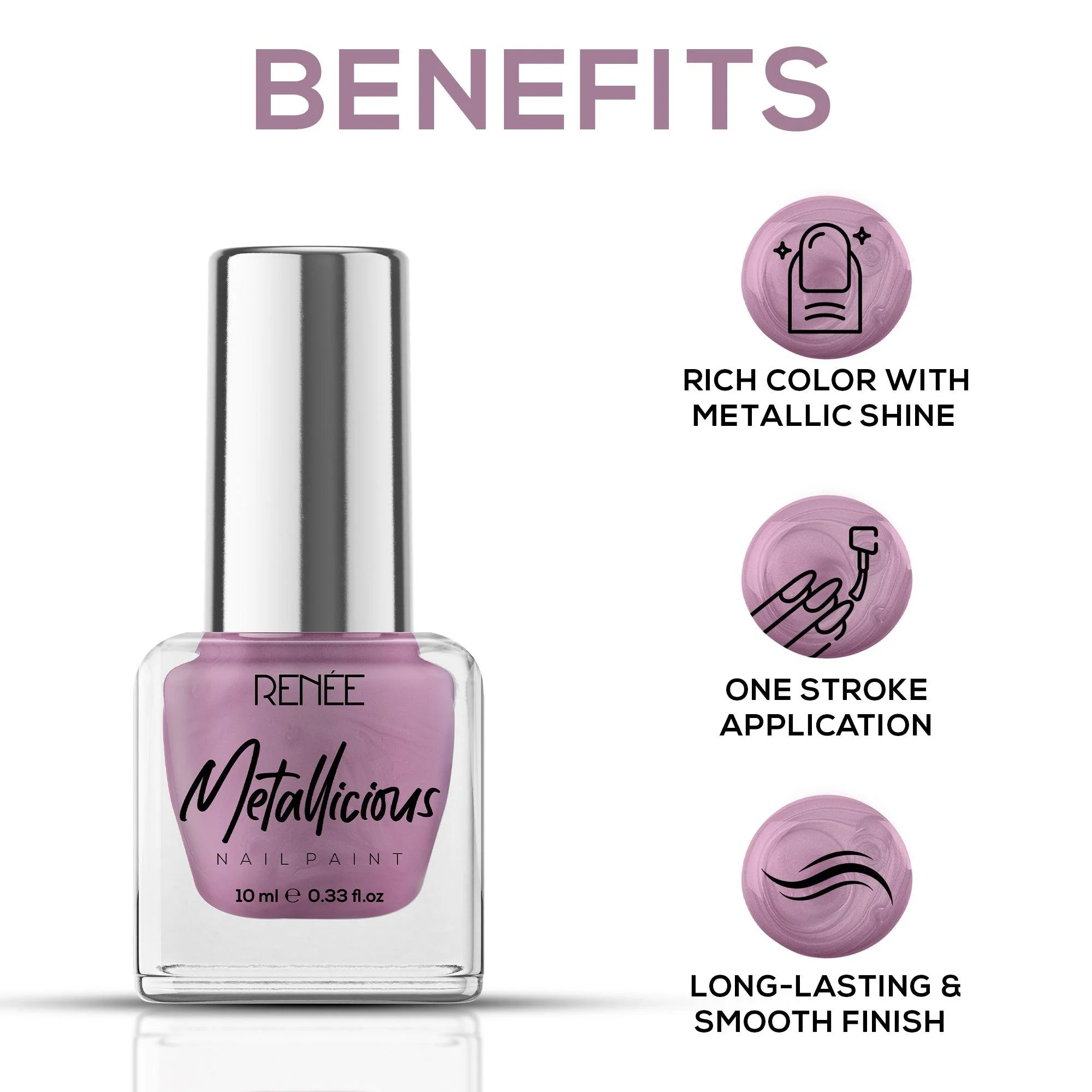 RENEE Metallicious Nail Paint 10ml - Image 8