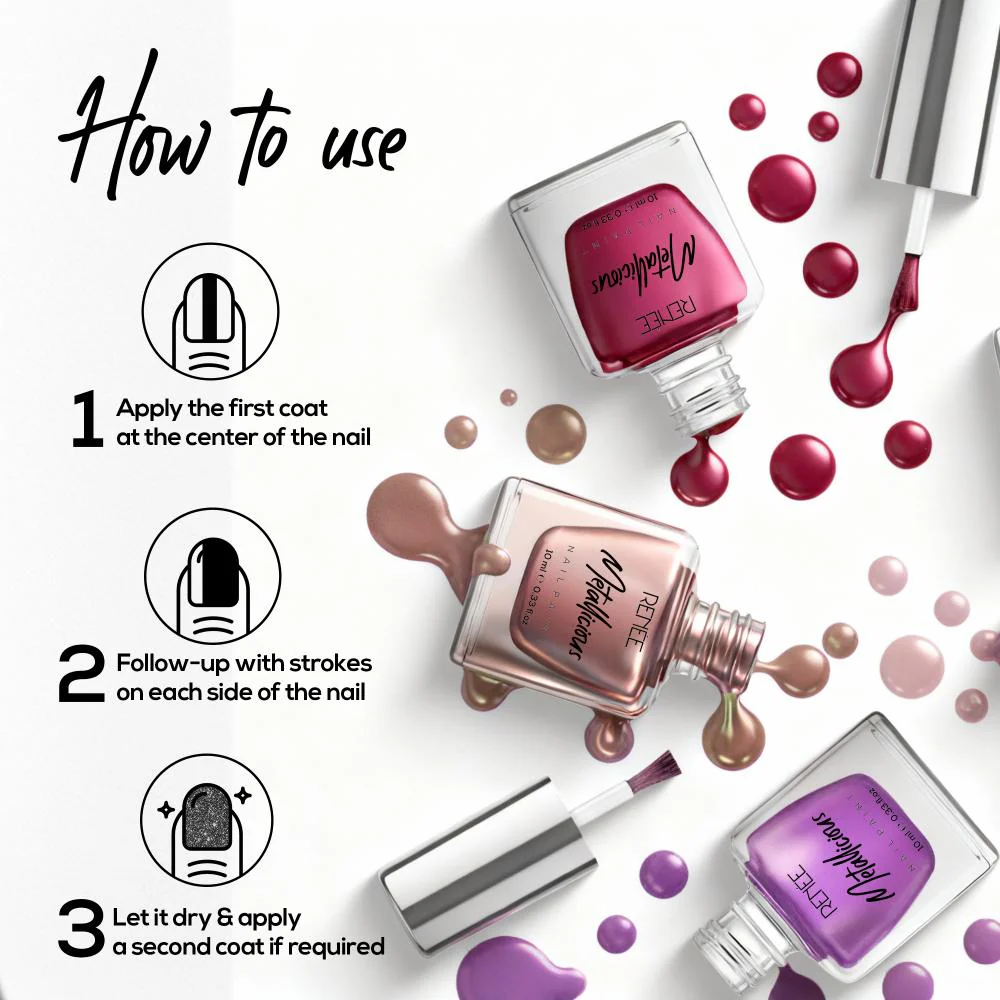 RENEE Metallicious Nail Paint 10ml - Image 98