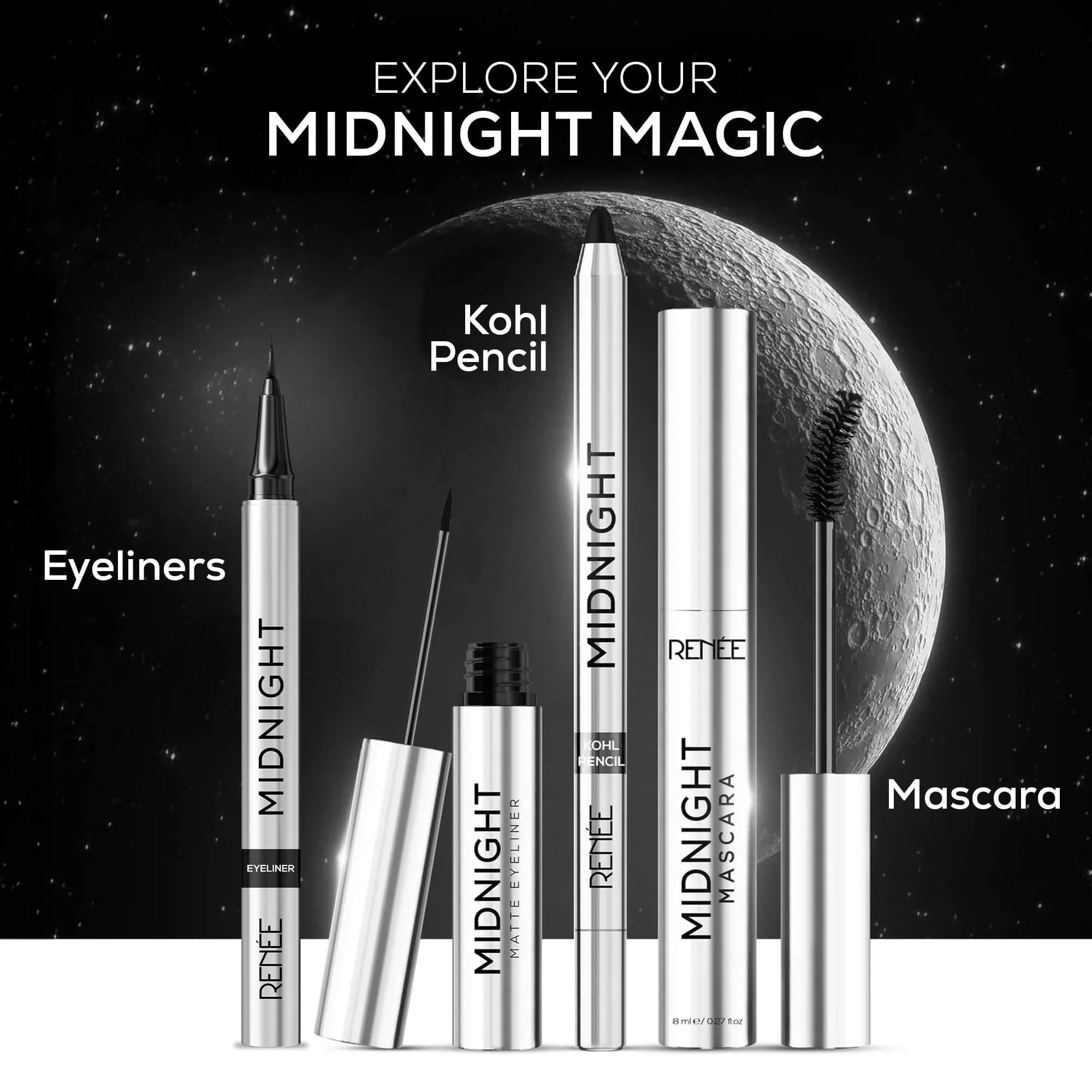 RENEE Midnight Waterproof & Smudge-proof Sketchpen Eyeliner - Image 9