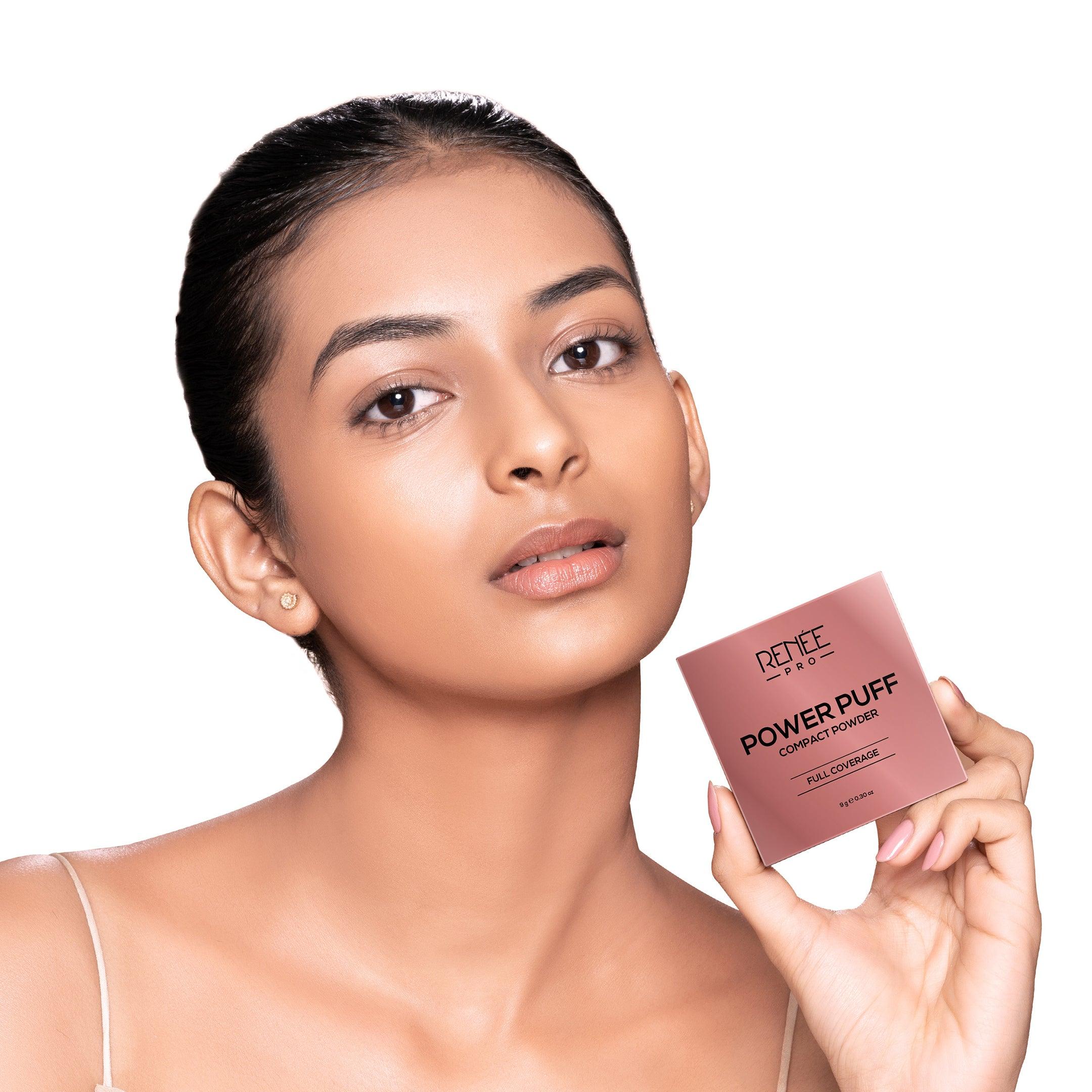 RENEE PRO Power Puff Compact Powder, 9 Gm - Image 35