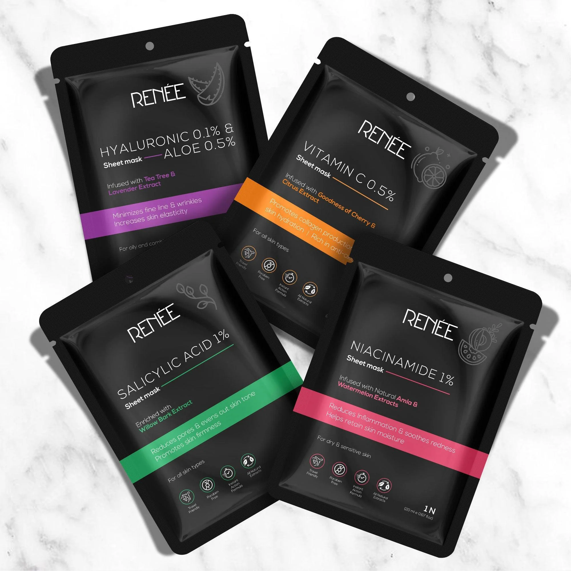 RENEE Salicylic Acid Sheet Mask, 20 ml - Image 6