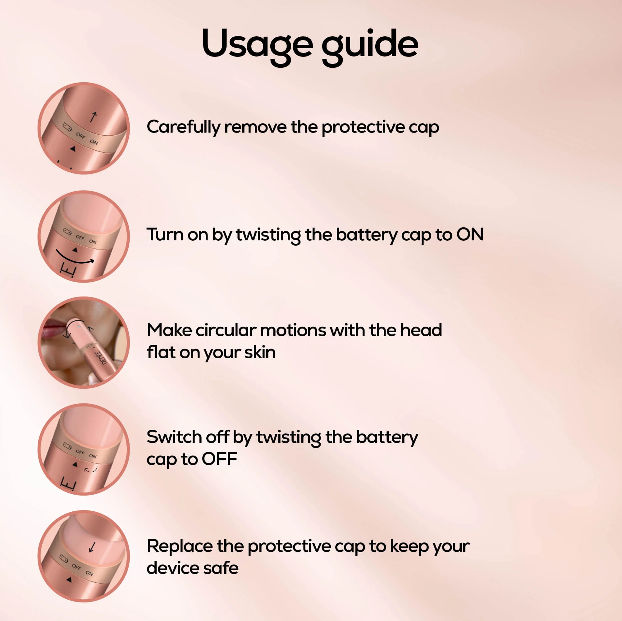 RENEE Spark EpiSense One Facial Epilator For Painless Hair Removal - Image 6