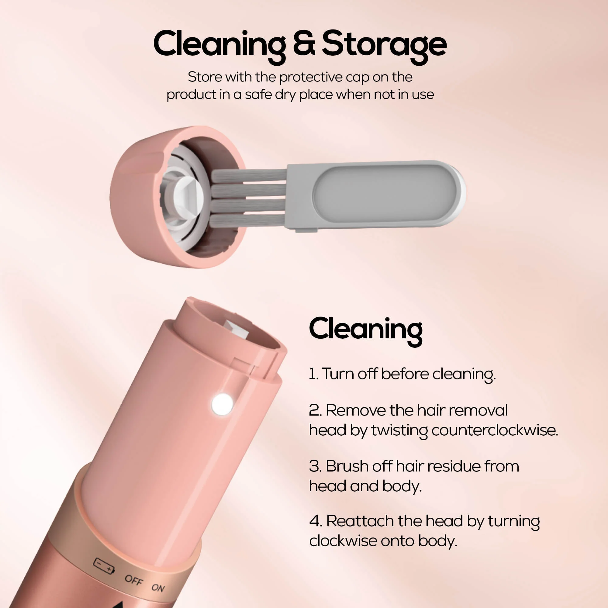RENEE Spark EpiSense One Facial Epilator For Painless Hair Removal - Image 7