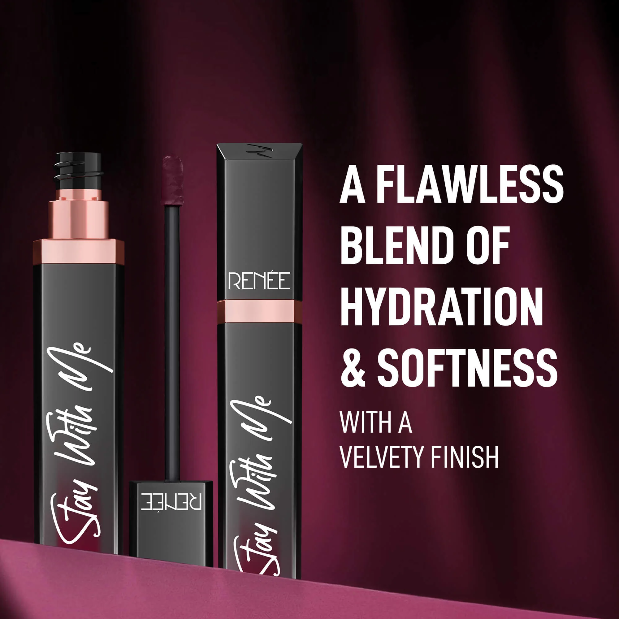 RENEE Stay With Me Matte Liquid Lipstick, 6 ml - Image 38