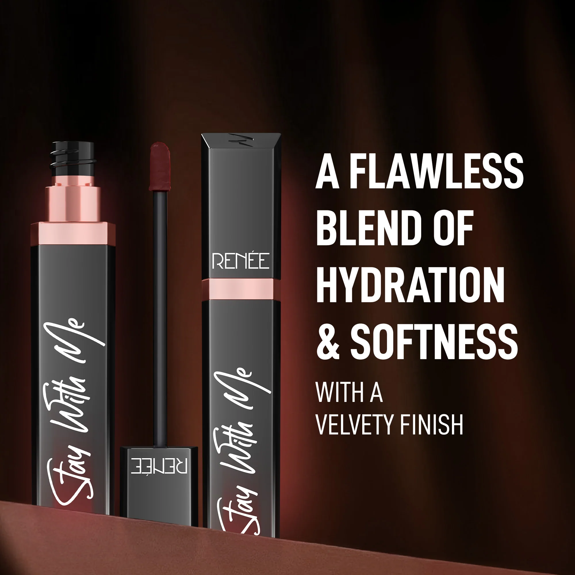 RENEE Stay With Me Matte Liquid Lipstick, 6 ml - Image 70