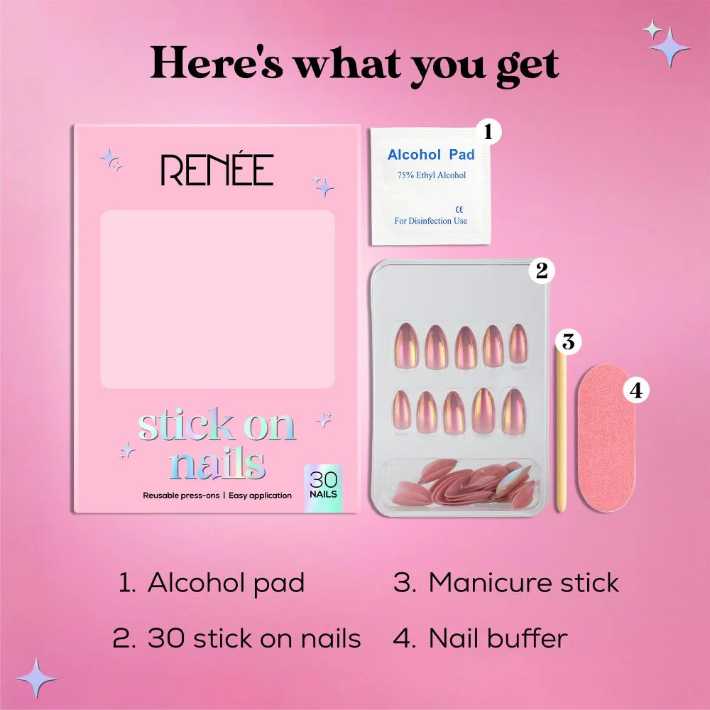 RENEE Stick on Nails With Glue- Pack of 30 Reusable & Long-lasting Nails - Image 11