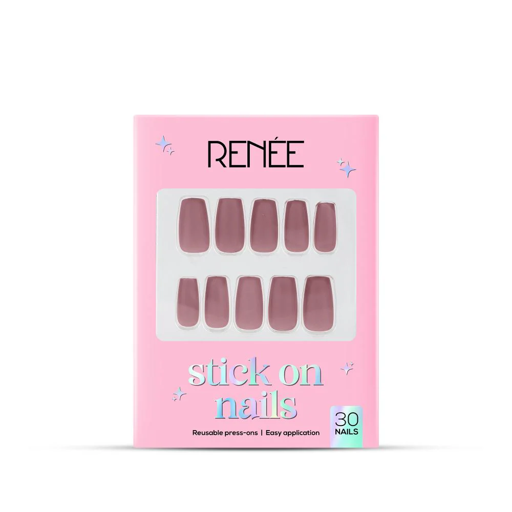 RENEE Stick on Nails With Glue- Pack of 30 Reusable & Long-lasting Nails - Image 57