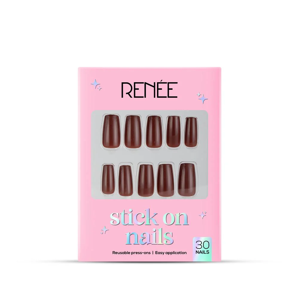 RENEE Stick on Nails With Glue- Pack of 30 Reusable & Long-lasting Nails - Image 78