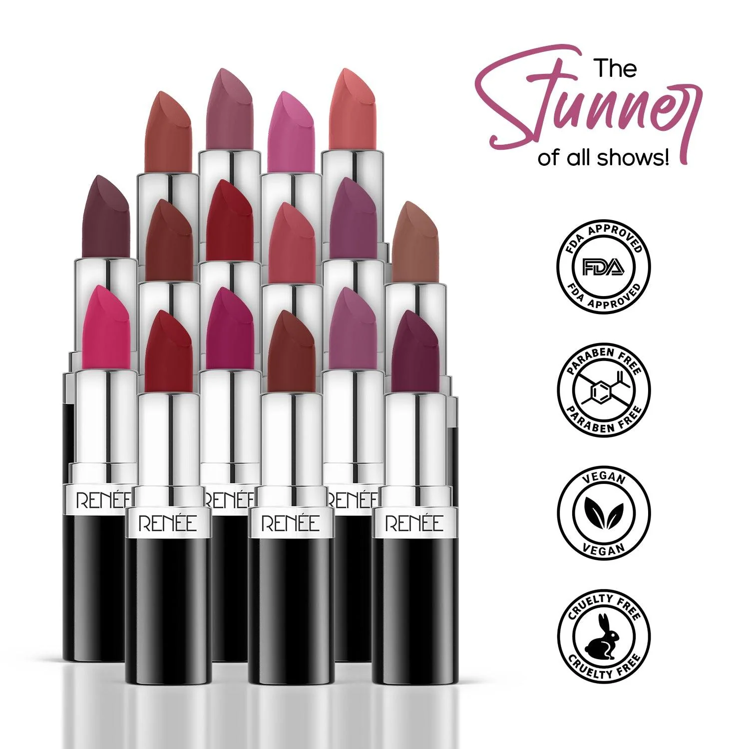 RENEE Stunner Matte Lipstick, 4 g - Image 41