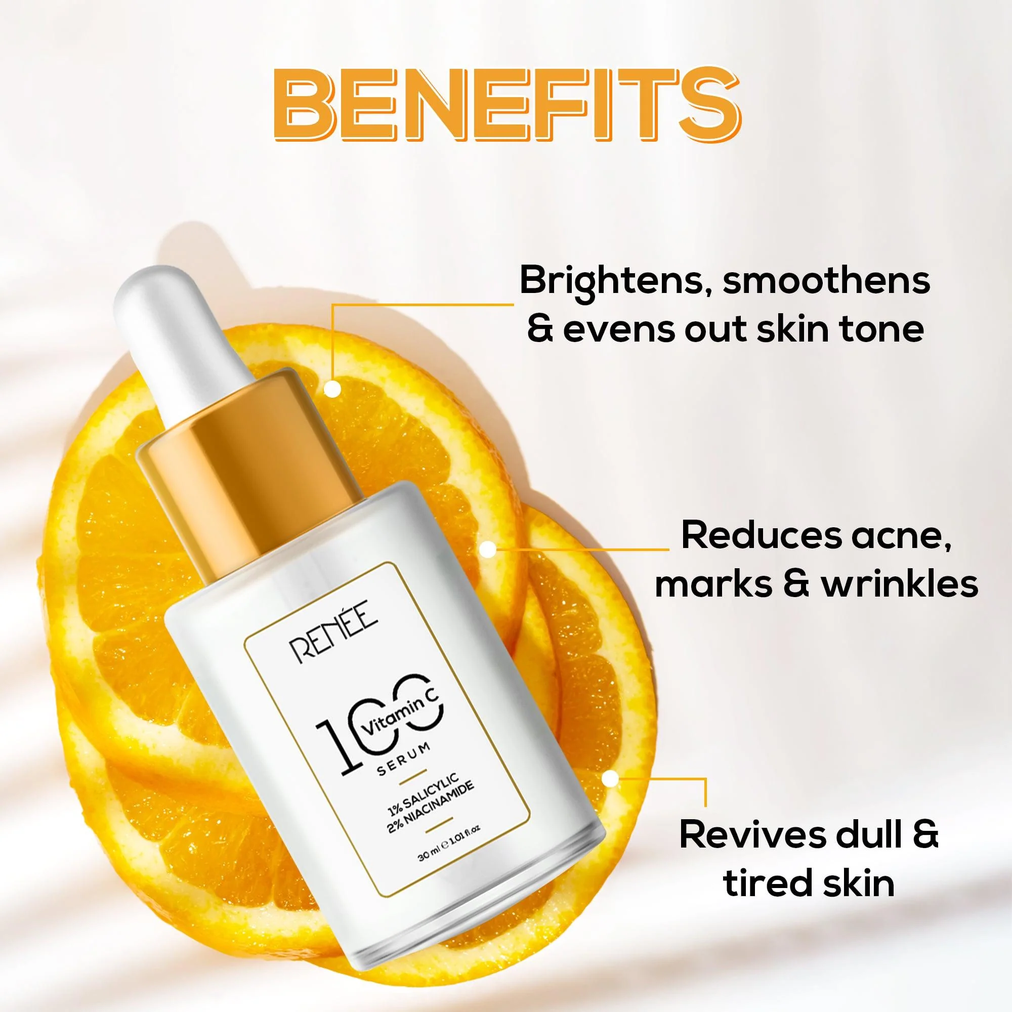 RENEE Vitamin C, Salicylic & Niacinamide Serum - 30 ml - Image 3