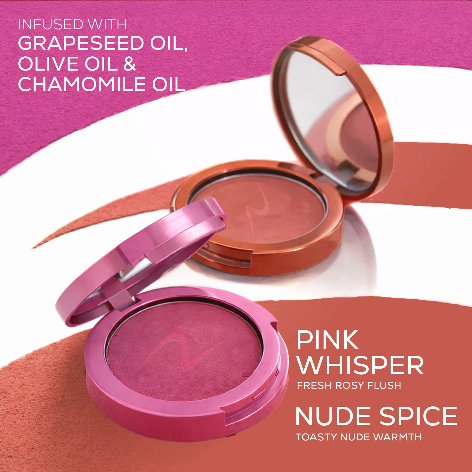 RENEE You Are Blushing Powder Blush With Matte Finish, 5.5 g - Image 6
